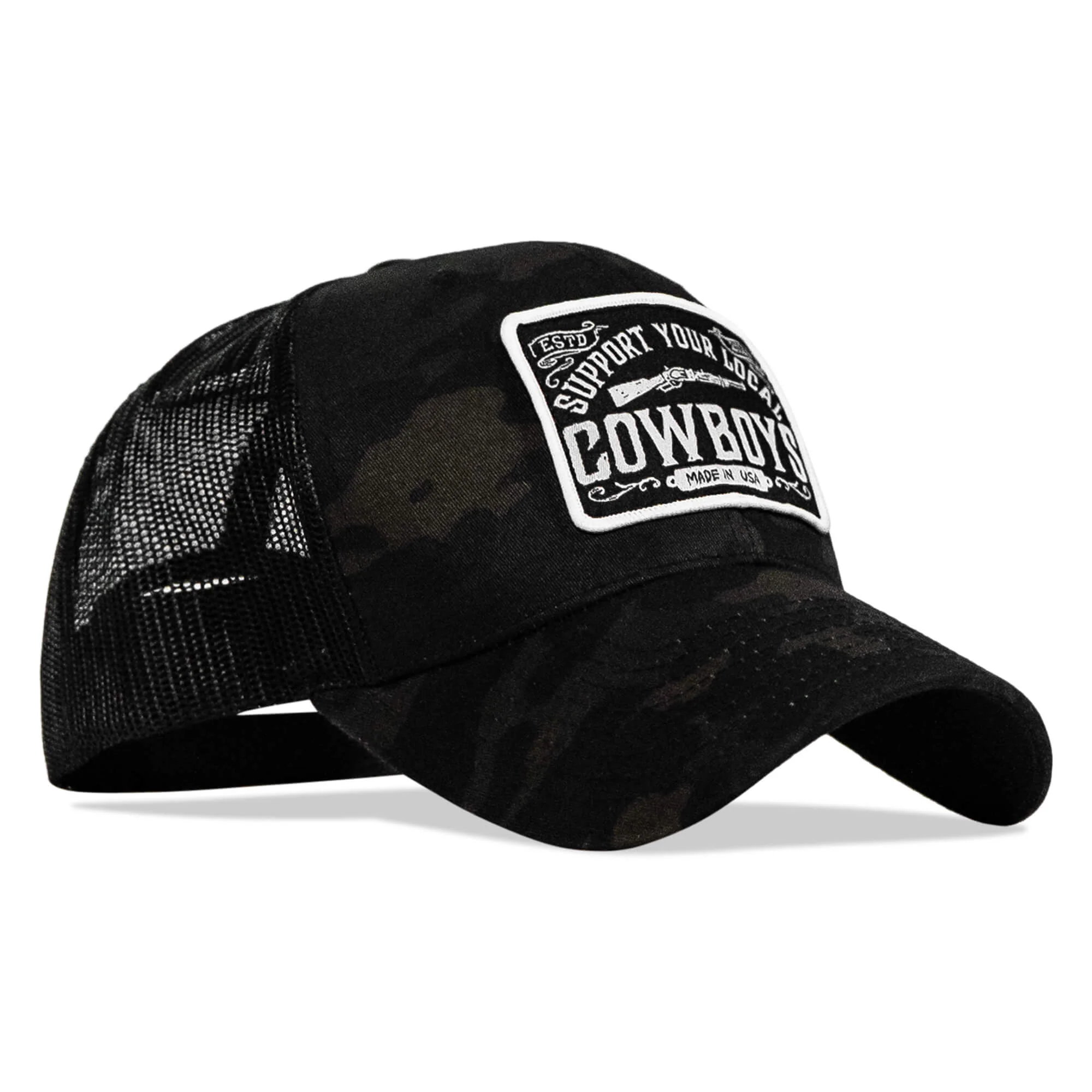 Support Your Local Cowboys Patch Snapback Hat - Image 15