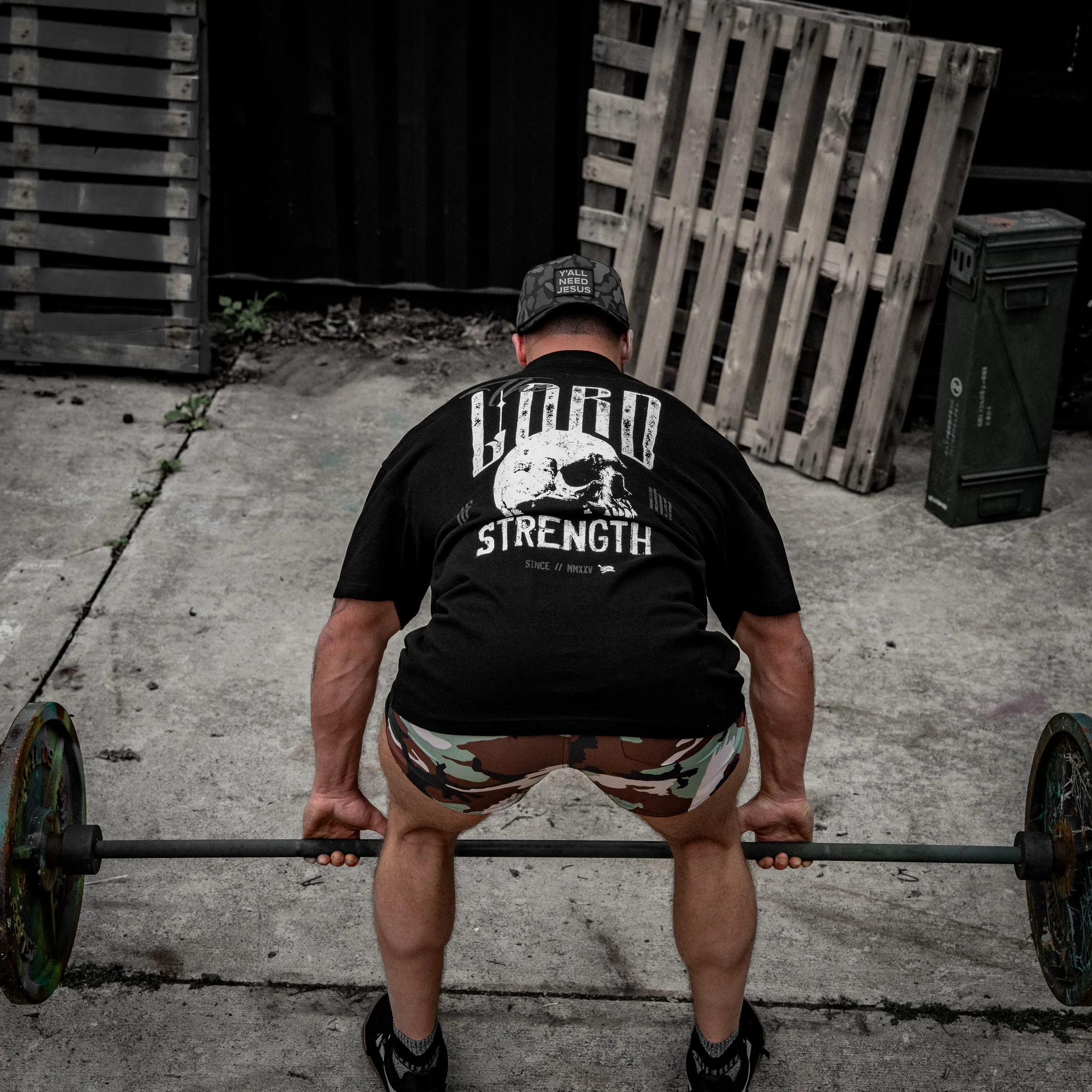 The Lord Is My Strength Heavyweight Men's T-Shirt - Image 10