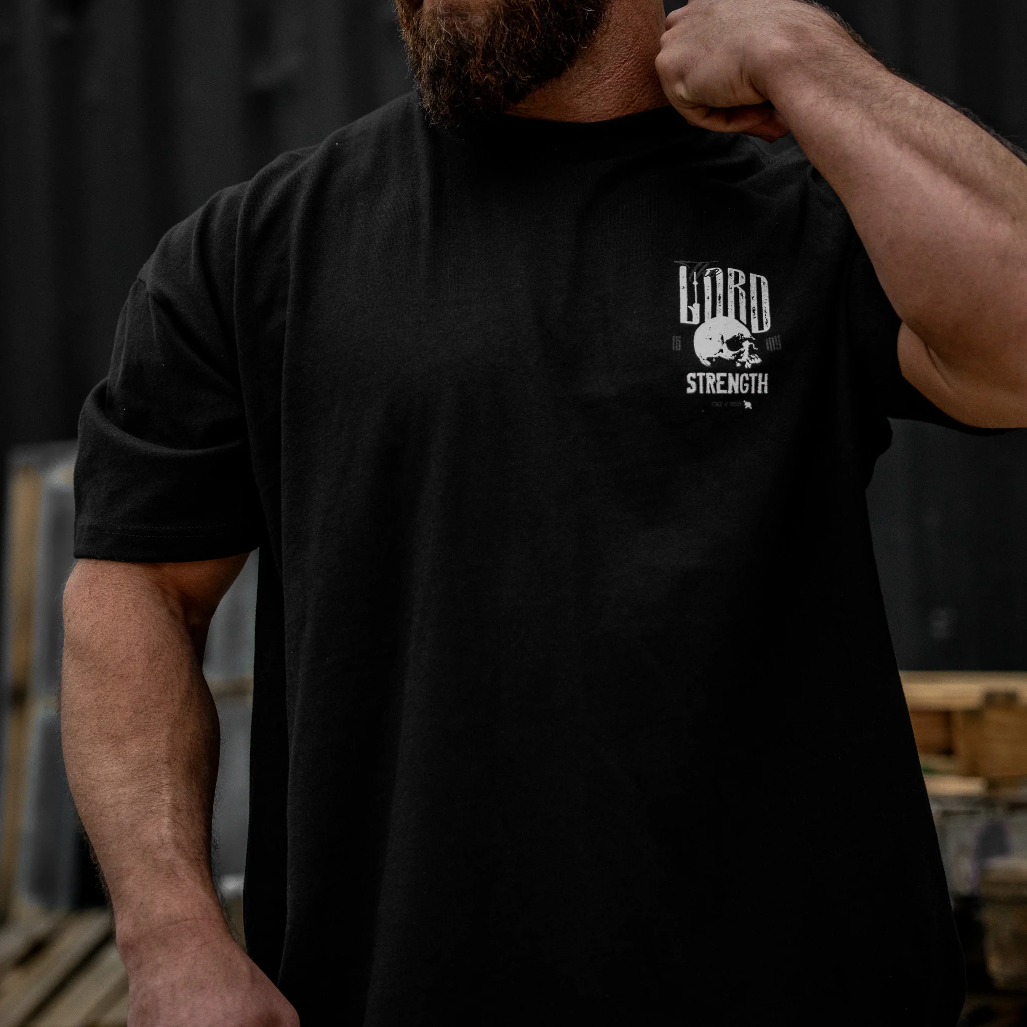 The Lord Is My Strength Heavyweight Men's T-Shirt - Image 11