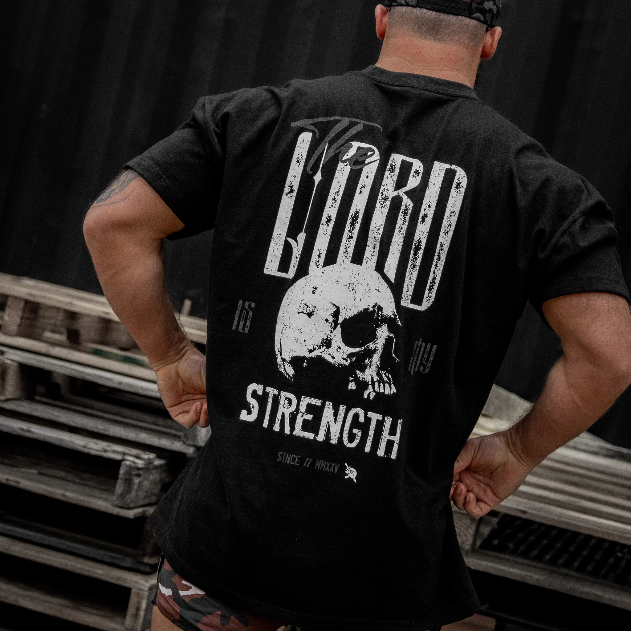 The Lord Is My Strength Heavyweight Men's T-Shirt - Image 12