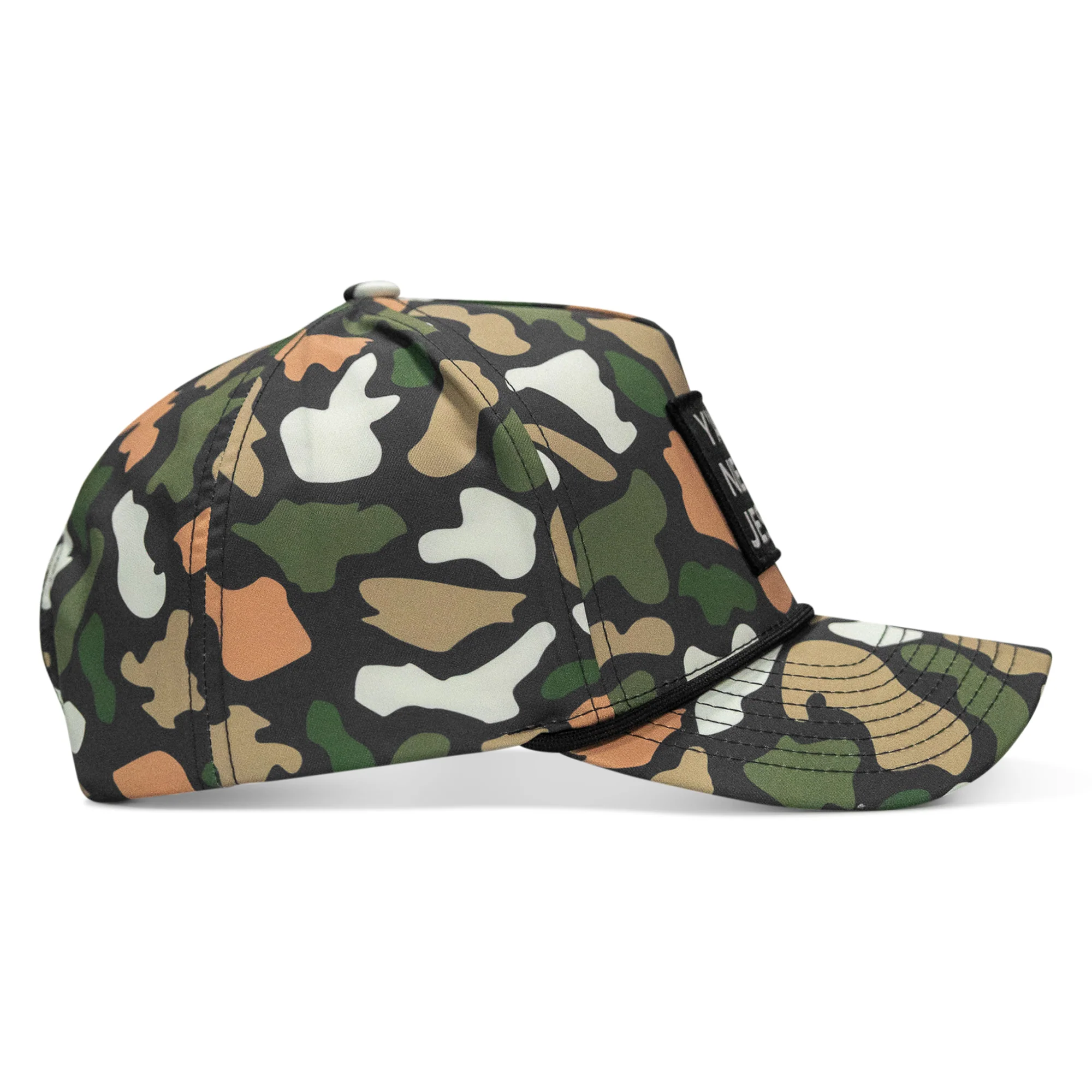 Y'all Need Jesus 5 Pannel Rope Snapback Hat - Image 5