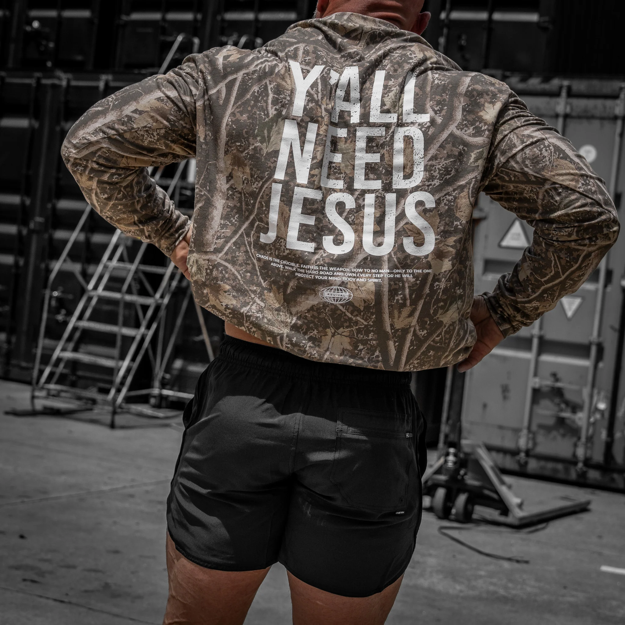 Y'all Need Jesus Men's Long Sleeve - Image 5